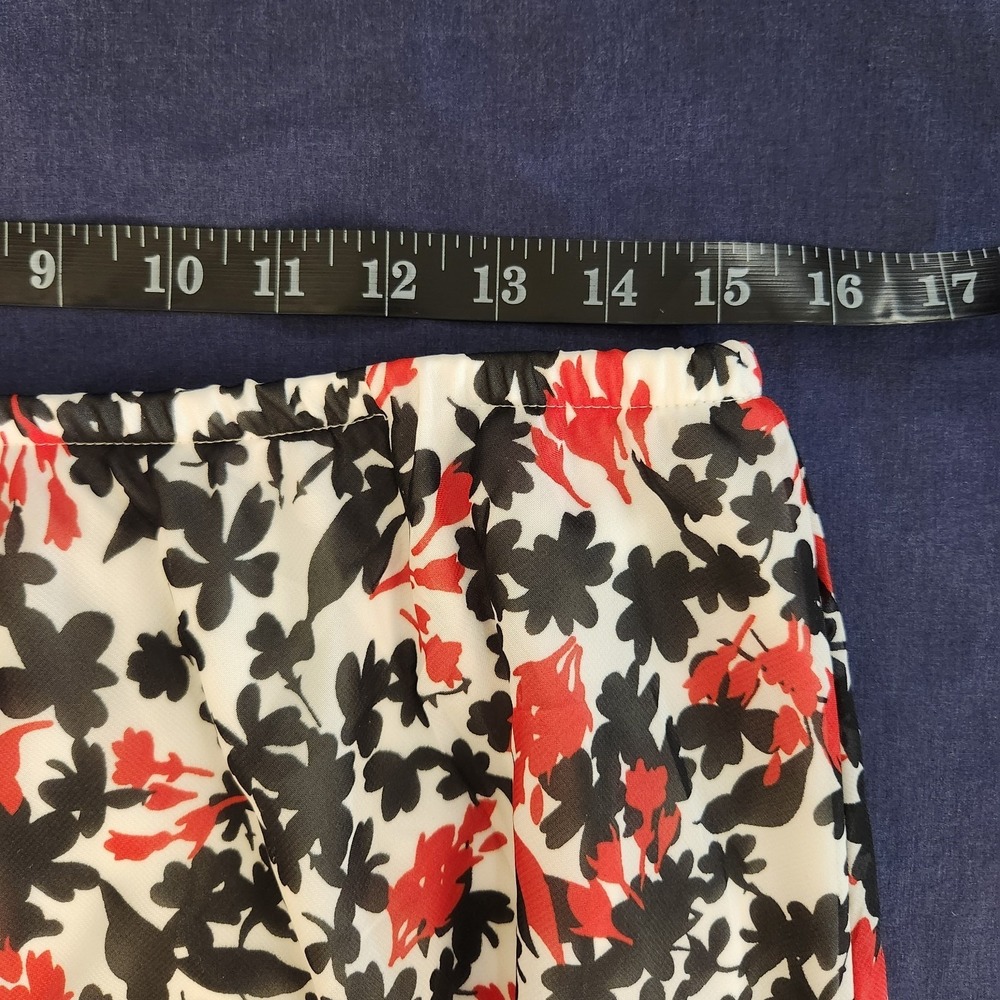 90s Karin Stevens Layered Classic/Retro/ Indie Floral Skirt  14P - Picture 7 of 9